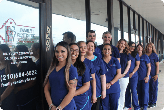 Family Dentistry of San Antonio staff outside